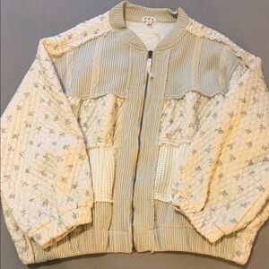 POL Floral Quilted Bomber Jacket